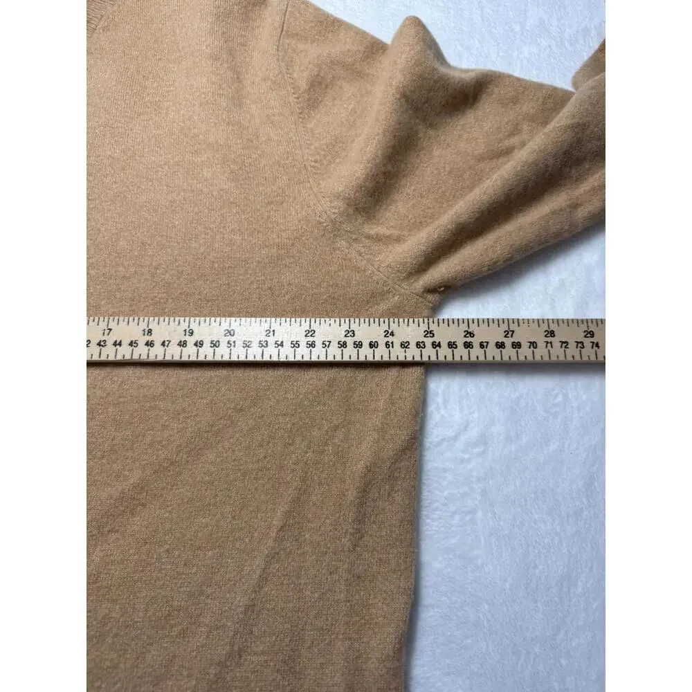 Grant Thomas‎ Tan V Neck Long Sleeved Sweater Two Ply Cashmere XL